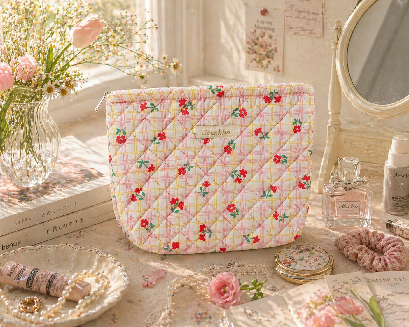 Blush Garden Pouch