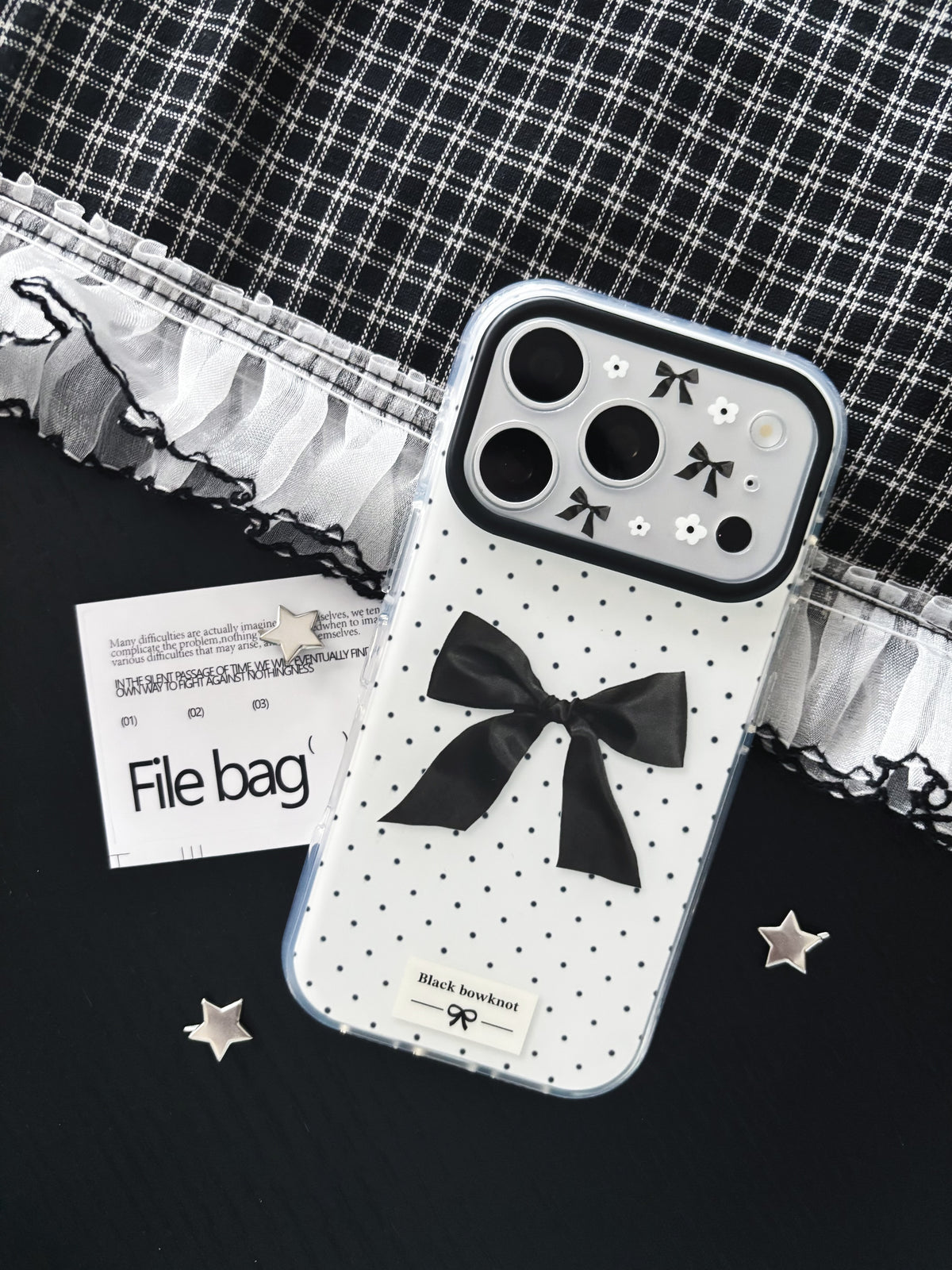 Black Bowknot Case