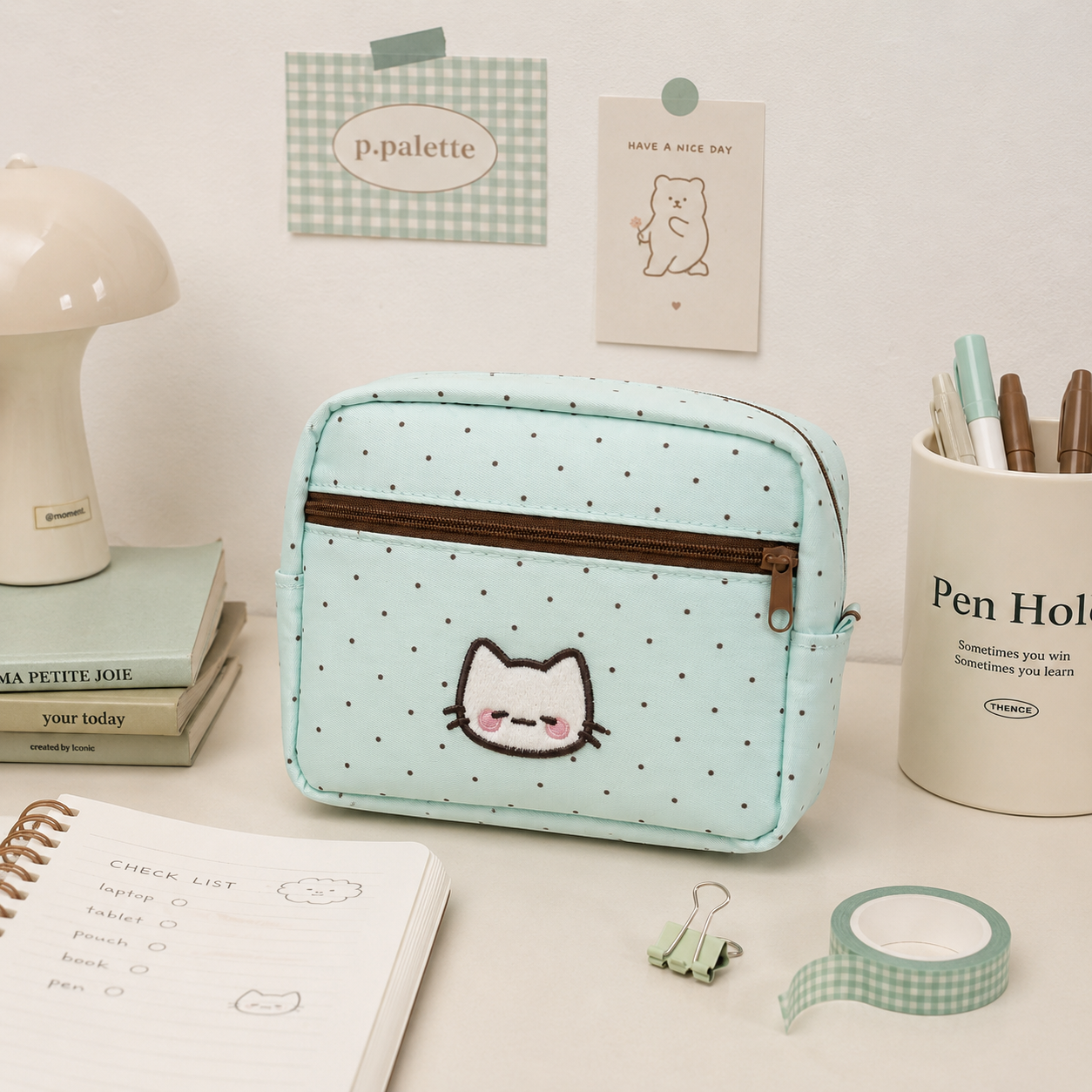 Minty Meow Pouch