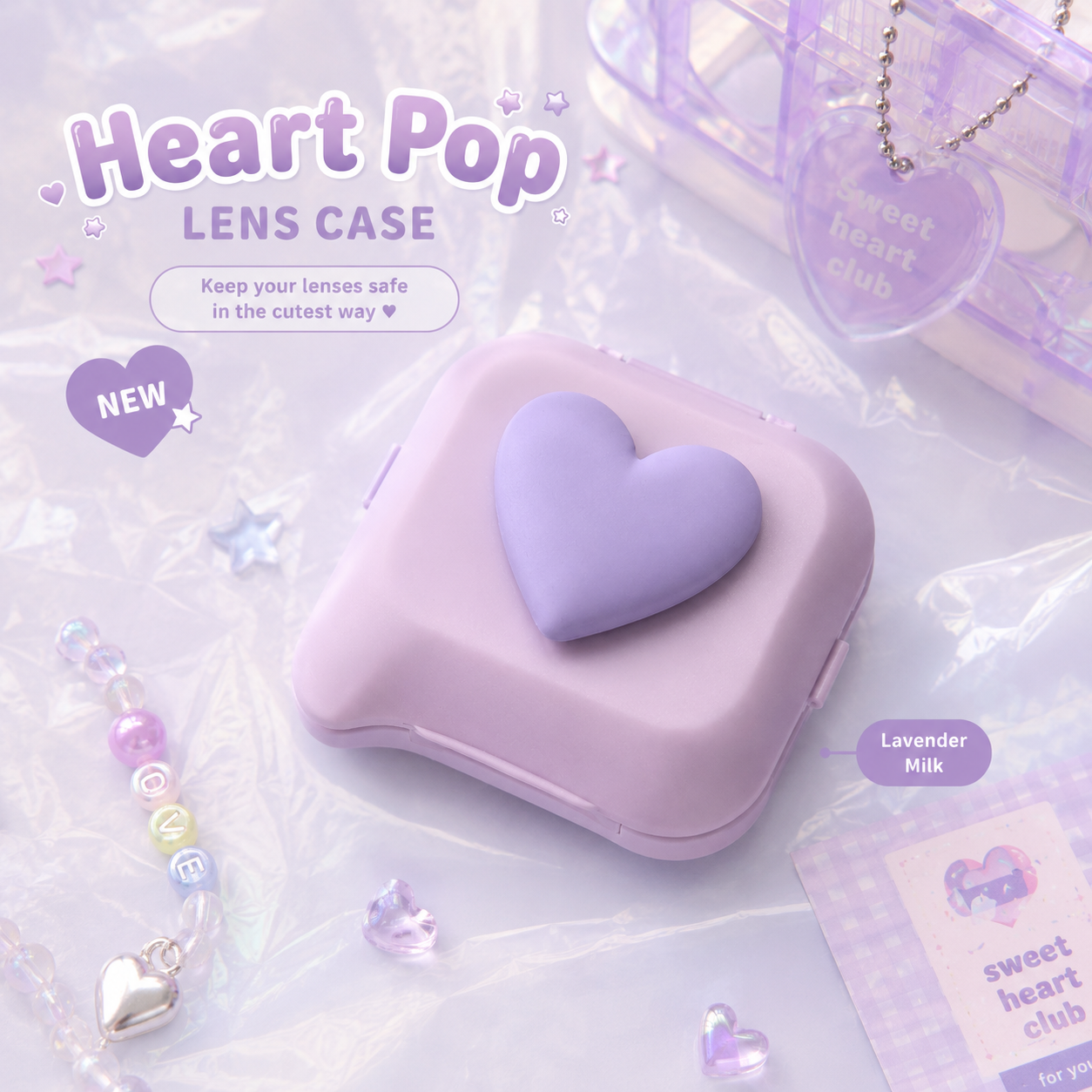 Heart Pop Lens Case