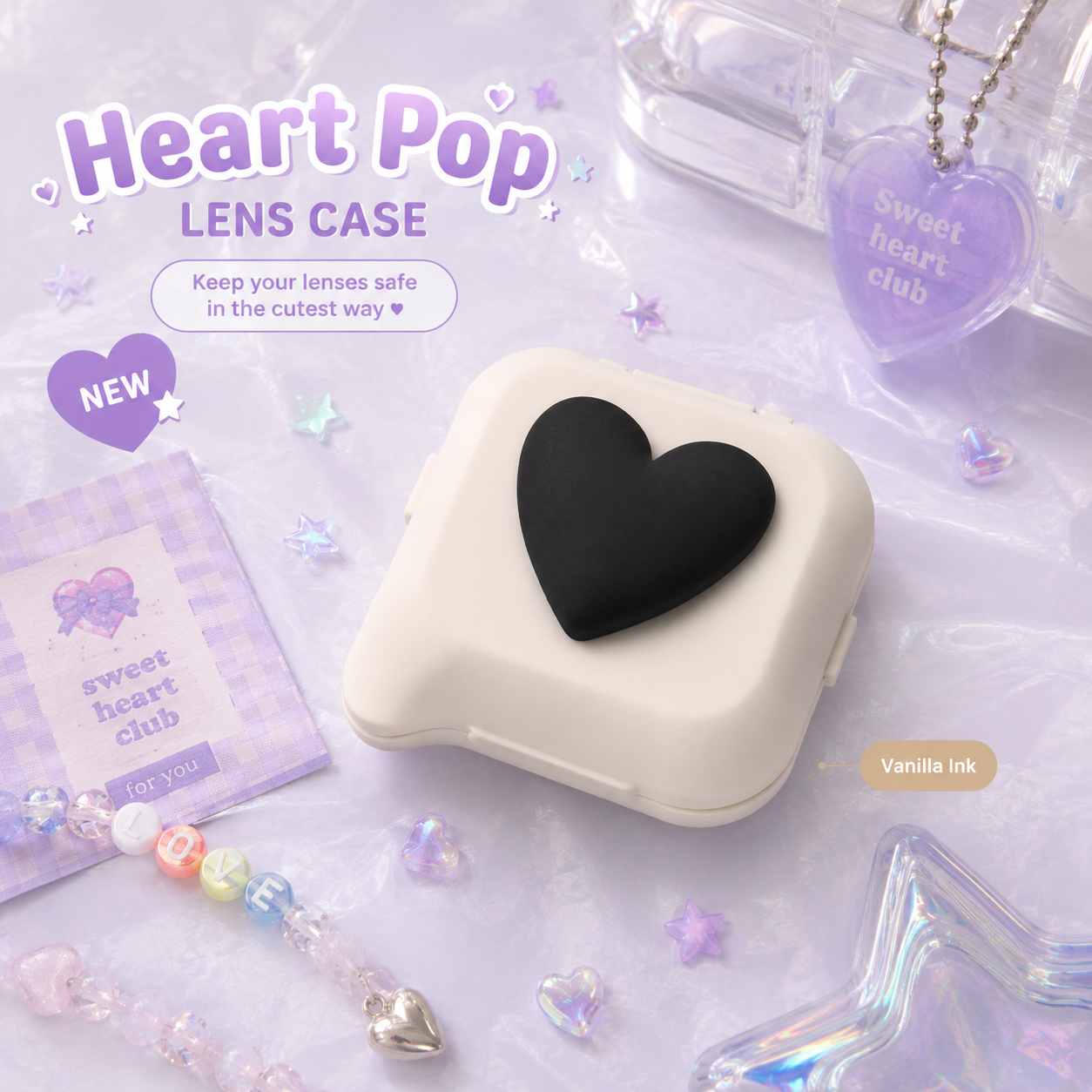 Heart Pop Lens Case