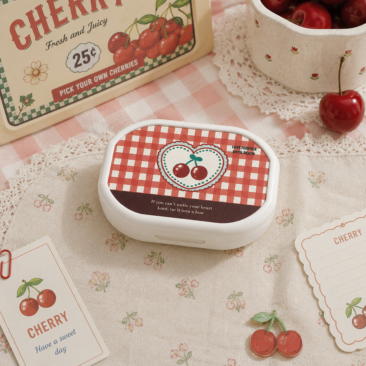 Retro Cherry Lens Case