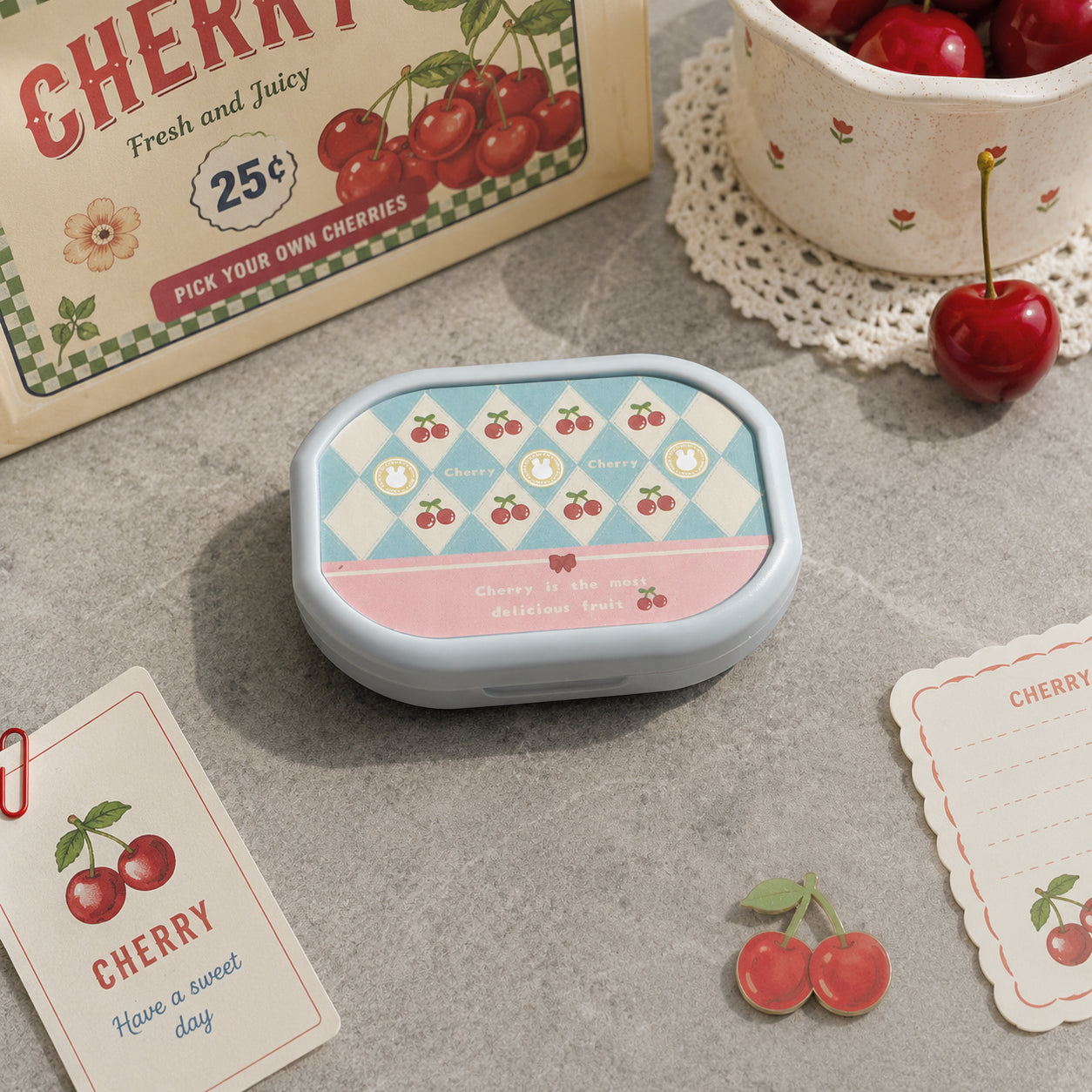 Retro Cherry Lens Case
